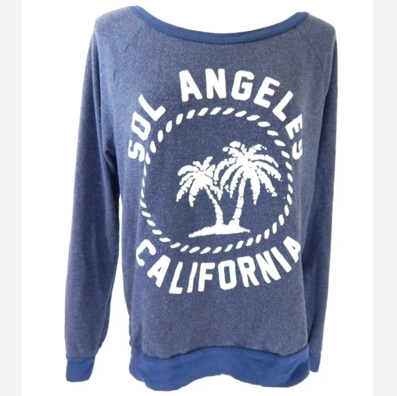Sol Angeles California Fuzzy Sweatshirt - Picture 1 of 3